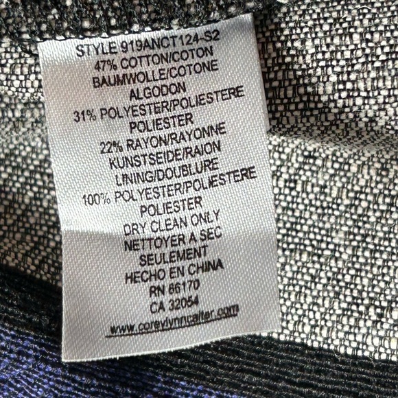 Anthropologie Corey Lynn Calter Sleeveless Top Stripe Peplum Trim XL - Picture 9 of 9